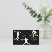 Tennis-instructie Visitekaartje (Staand voorkant)