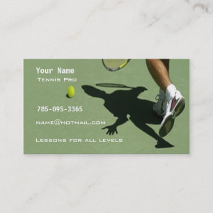 Tennis-instructie Visitekaartje