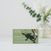 Tennis-instructie Visitekaartje (Staand voorkant)