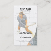 Tennis-instructie Visitekaartje (Achterkant)