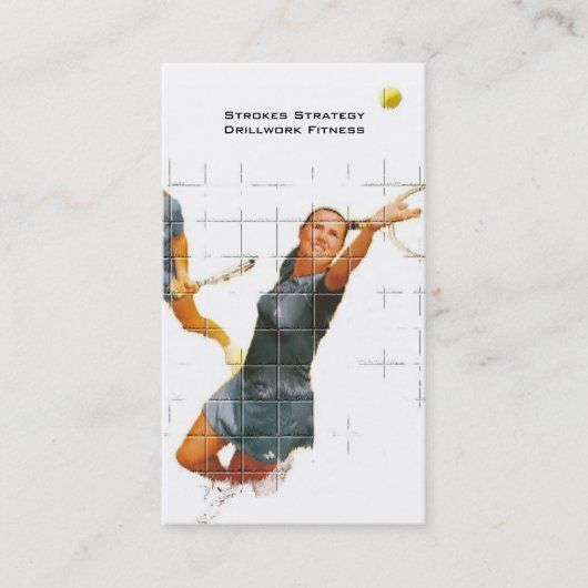 Tennis-instructie Visitekaartje (Voorkant)