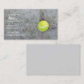 Tennis Instructor Ace ball op de muur Visitekaartje (Voorkant / Achterkant)