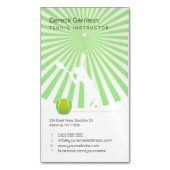 Tennis Instructor | Beroepsbeoefenaars Magnetisch Visitekaartje (Voorkant Verticaal)