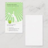 Tennis Instructor | Beroepsbeoefenaars Visitekaartje (Voorkant / Achterkant)