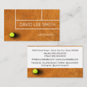 Tennis Instructor Clay-court Visitekaartje (Voorkant / Achterkant)