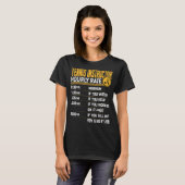 Tennis Instructor Hourly Rate Tennis Coach Instruc T-shirt (Voorkant volledig)