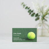 Tennis Instructor Professional Visitekaartje (Staand voorkant)