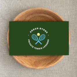 Tennis Instructor Tennis Racket & Ball Visitekaartje