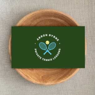 Tennis Instructor Tennis Racket & Ball Visitekaartje