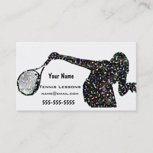 Tennis Instructor Visitekaartje (Voorkant)