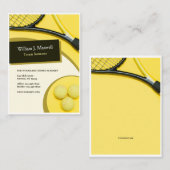 Tennis Instructor Visitekaartjes (Voorkant / Achterkant)