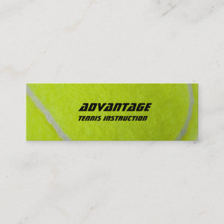 Tennis Instructor_yellow fuzz Mini Visitekaartje