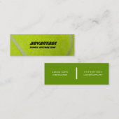 Tennis Instructor_yellow fuzz Mini Visitekaartje (Voorkant / Achterkant)