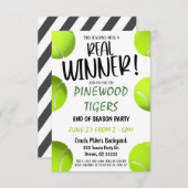 Tennis Invitation Kaart (Voorkant / Achterkant)