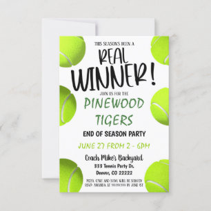 Tennis Invitation Kaart