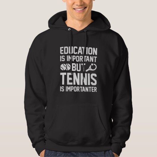 Tennis is belangrijk hoodie (Voorkant)