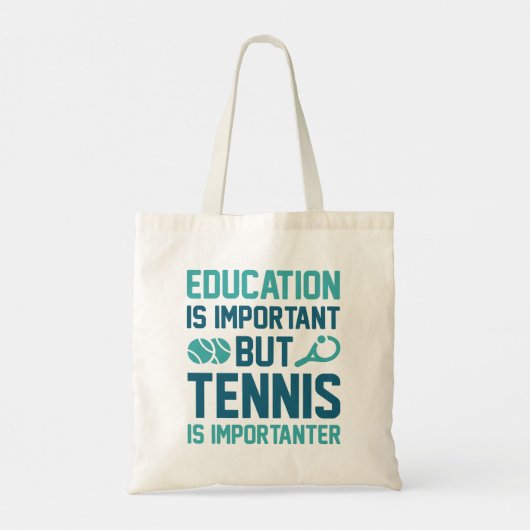 Tennis is belangrijk tote bag (Achterkant)