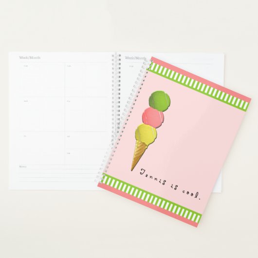 Tennis is cool planner (Display)