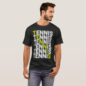 Tennis is de enige echte sport t-shirt (Voorkant volledig)