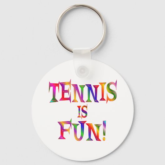 Tennis is Fun Sleutelhanger (Voorkant)