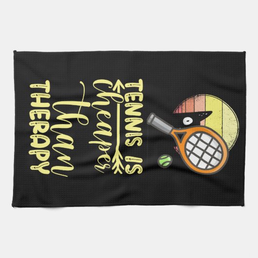 Tennis is goedkoper dan therapie theedoek (Horizontaal)