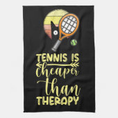 Tennis is goedkoper dan therapie theedoek (Verticaal)