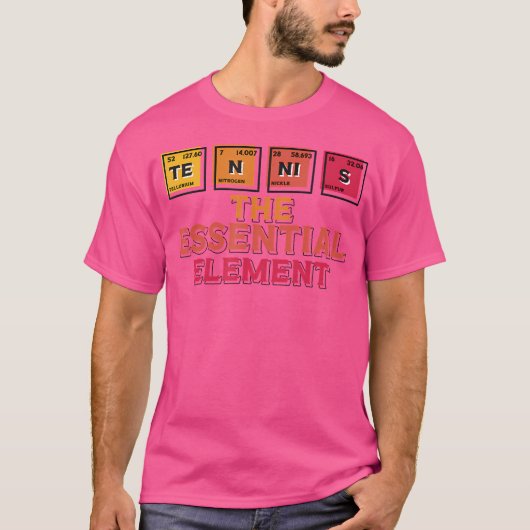 Tennis is het grappige element van tennis t-shirt (Voorkant)