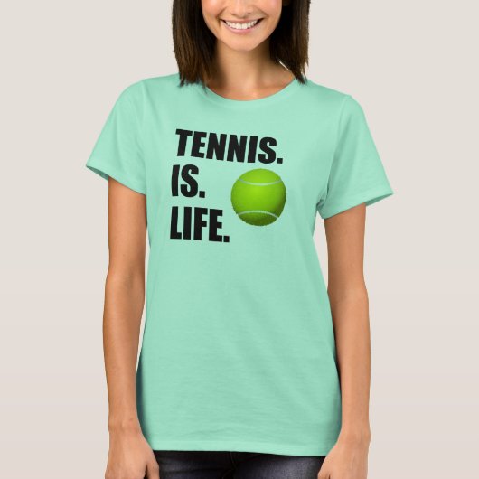 Tennis is leven t-shirt (Voorkant)