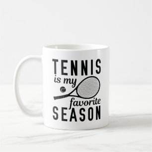 Tennis is mijn favoriete seizoen koffiemok