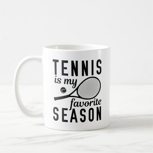 Tennis is mijn favoriete seizoen koffiemok (Links)