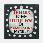 Tennis is mijn kleine Ornament (Achterkant)