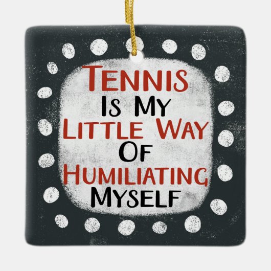 Tennis is mijn kleine Ornament (Voorkant)