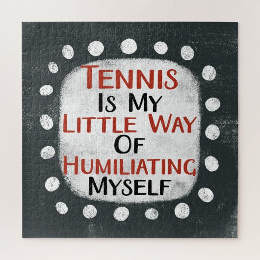 Tennis is mijn kleine puzzel (Verticaal)