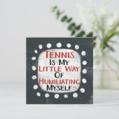 Tennis is mijn kleine Wenskaart Kaart (Staand voorkant)