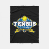 Tennis is mijn leven fleece deken (Voorkant)
