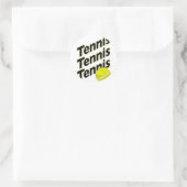 Tennis is mijn leven ronde sticker (Tas)