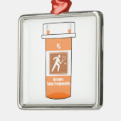 Tennis is mijn medicijn metalen ornament (Links)