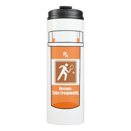 Tennis is mijn medicijn thermosbeker (Voorkant)