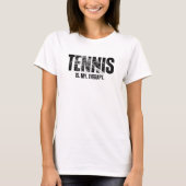 Tennis is mijn therapie t-shirt (Voorkant)