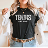 Tennis is mijn therapie t-shirt