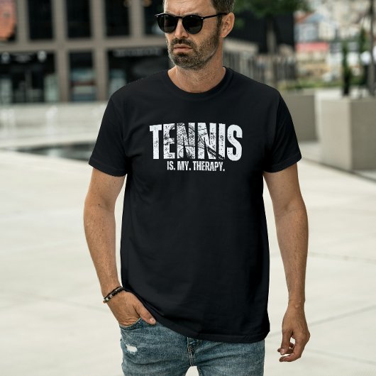 Tennis is mijn therapie t-shirt