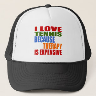 Tennis is mijn therapie trucker pet