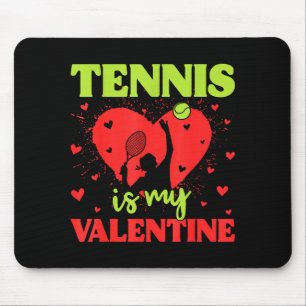Tennis Is Mijn Valentijn Cool Srt Motivatie Speler Muismat