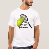 Tennis je hebt net Served Basic T-shirt (Voorkant)