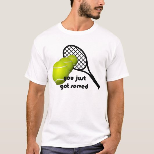 Tennis je hebt net Served Basic T-shirt (Voorkant)