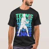 Tennis Jeugd Mannen Jongens Kinder T-shirt (Voorkant)