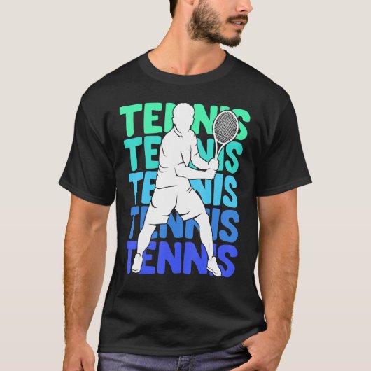 Tennis Jeugd Mannen Jongens Kinder T-shirt (Voorkant)