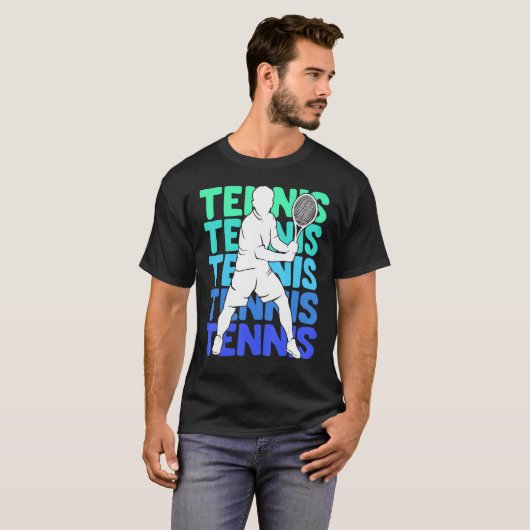 Tennis Jeugd Mannen Jongens Kinder T-shirt (Voorkant volledig)