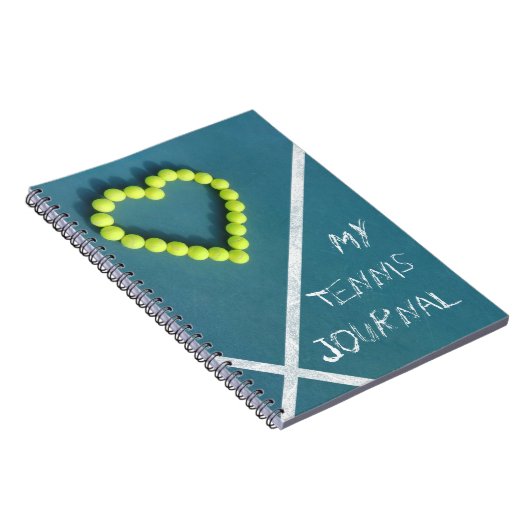 Tennis Journal gepersonaliseerd Notitieboek (Rechterzijde)