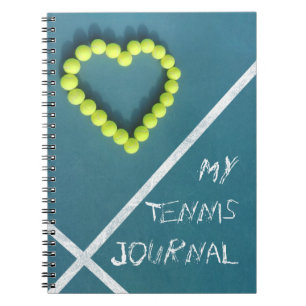 Tennis Journal gepersonaliseerd Notitieboek